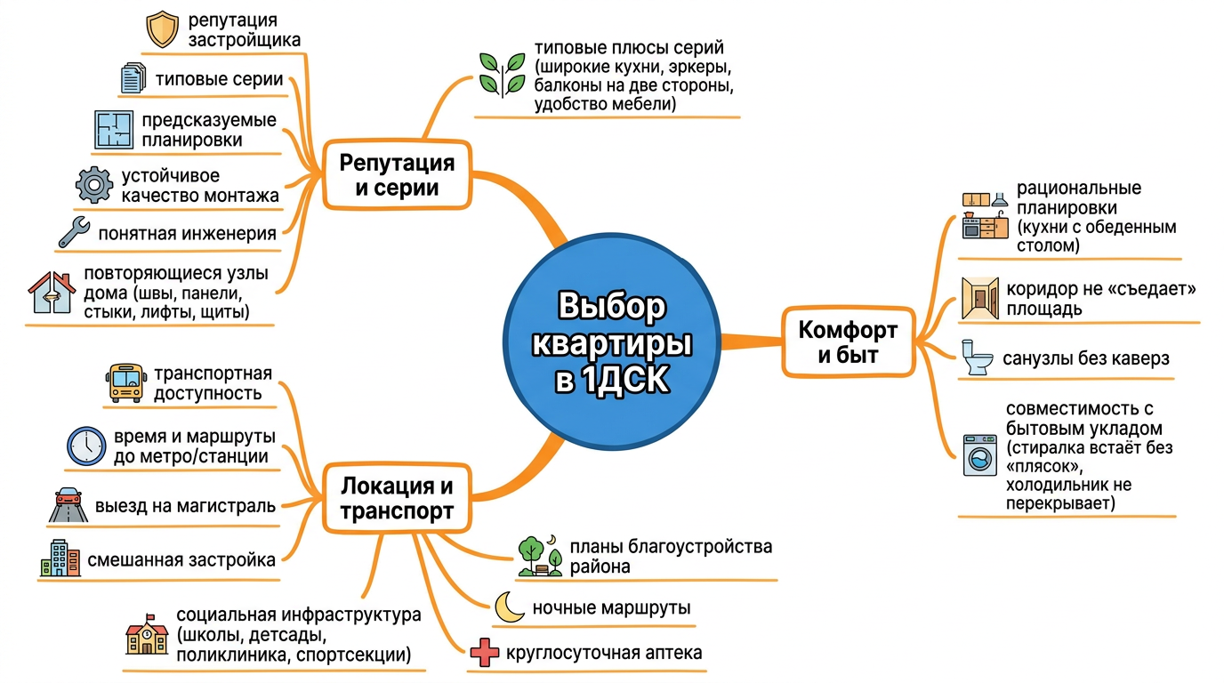 Выбор квартиры в 1ДСК